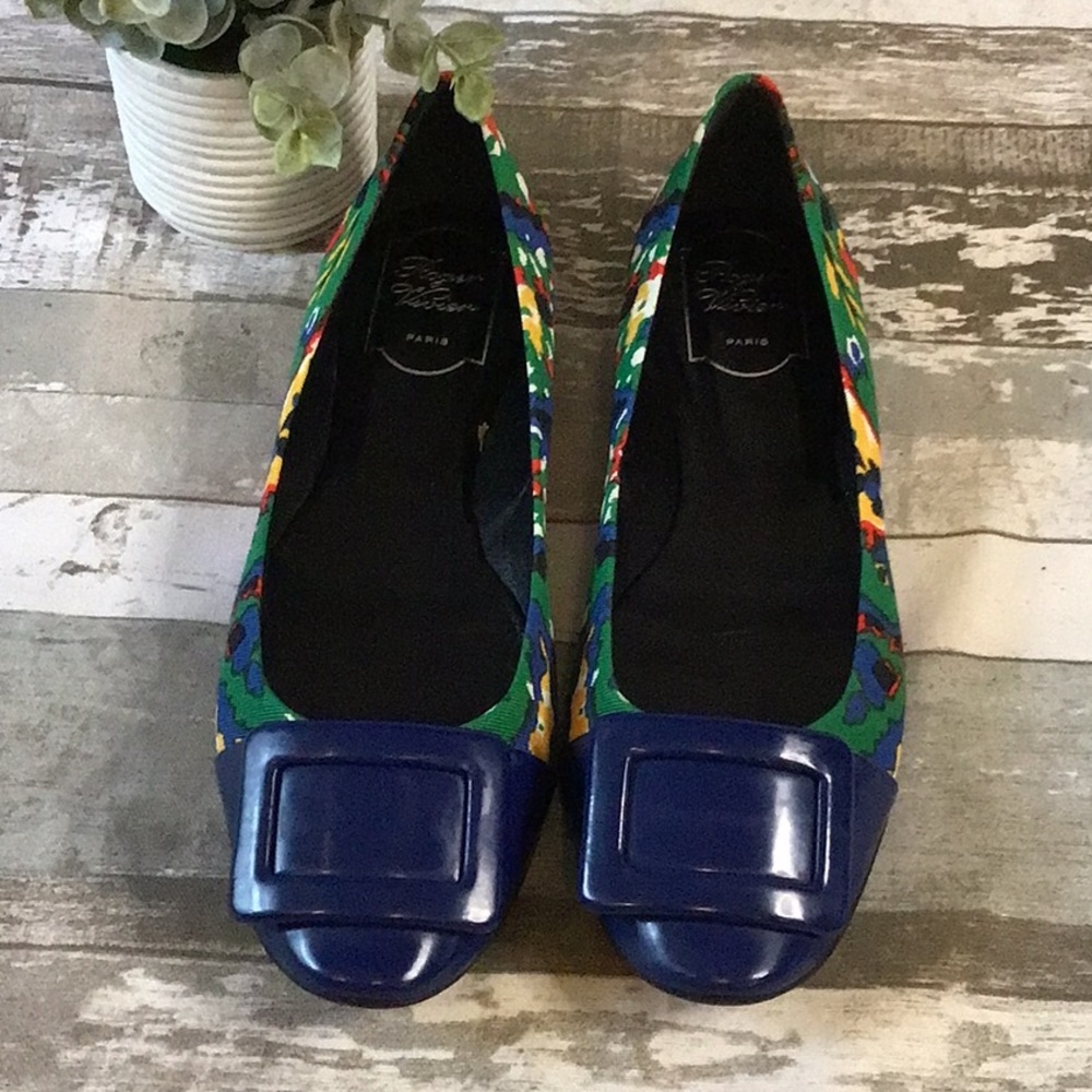 Roger Vivier Buckle Flats Sz 39.5 - Picture 2 of 11